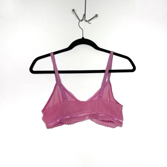 Auden Mesh Lace Trim Bralette (unlined) - Picture 2 of 4